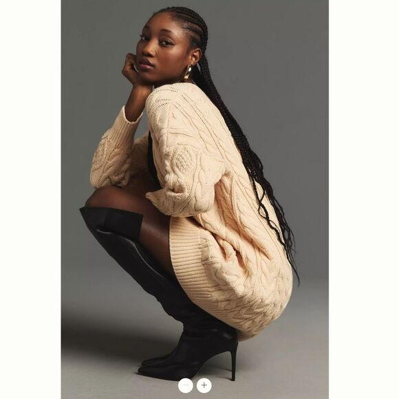 Mare Mare x Anthropologie Long-Sleeve Mini Jumper Dress - Picture 2 of 4